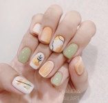 Pin by 한나 임 on 예쁨으로물들다. (네일아트) | Minimal nails art, Swag nails, Short acrylic nails