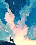 #제딧 #일러스트 #감성일러스트 #jedit #illustration #fairytale” | 조경 예술, 하늘 예술, 일러스트레이션