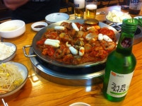 매콤한 서해쭈꾸미와 함께 처음처럼 한잔~^^*