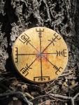 Custom Vegvisir Woodburning | Viking runes, Viking art, Norse symbols