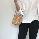 From J. 23th market open / Blog go🖕🏻 . . #데일리룩 #오오티디 #블로그마켓 #봄코디 #프롬제이 | Straw bag, Bags, Style