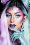 Makeup picture6 See more: … - http://makeupaccesory.com/36-fairy-unicorn-make… | 바디 아트, 메이크업, 환타지 메이크업