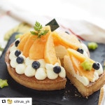 Repost @citrus_yk with @repostapp ・・・ Homemade Passion Fruit Cream and Melon Tart✨…」 | 타르트, 디저트