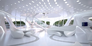 Картинки по запросу White and Soft Organic Interior | 자하 하디드, 미래지향적 건축, 건축 스케치