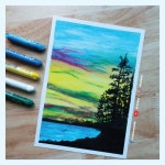 How to draw sunset sky landscape - 2021 | 오일 파스텔 드로잉, 유성 파스텔, 그리기 아이디어