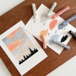 OIL PASTEL_ Landscape에 있는 핀