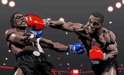 Mike Tyson Art | 복싱, 액션 포즈, 그림