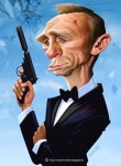 Daniel Craig por Mahesh Nambiar | 캐리커처, 인물화