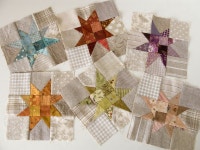 Patchwork stars | 퀼트, 패치워크, 옷감