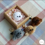 떡국이네 놀이동산 — 🐶 강아지 폼폼키링 : 너무 귀엽고 이쁜 작품인데요. 보기에 비해서 작업에 손이 너무 많이... | Faux... 