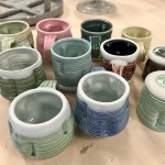 Probably some of the nicest and best mugs I have e ever made that I just pulled@out of the kiln today. Check them out tomorrow at... 