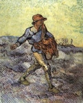 Vincent van Gogh - The Sower (after Millet)  October 1889, Saint-Rémy, Private collection | 미술관, 유화, 그림