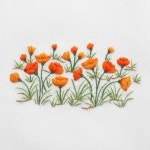 자수도안,프랑스자수,스티치,퀼트도안 : 네이버 블로그 | Flores bordadas, Bordados en tela, Bordado japonés