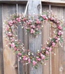 Pretty pink wreath | 결혼식 꽃, 꽃장식, 크리스마스 꽃꽂이