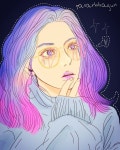 안경쓴 소녀 | 소녀