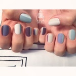 blue#mode#edge#ショートネイル#nailsalon#ネイルサロン#表参道 #blue111#edge111#mode111 (111nail) | 매니큐어, 네일, 네일 디자인