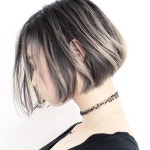 this color could work with all this grey!!!! | 짧은 헤어스타일, 헤어 미용