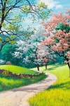 수채화 꽃에 있는 양자 윤님의 핀 | 풍경 그림, 자연 그림, 풍경 사진