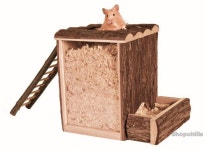 Pet Hamster Wooden Wood Digging Tower Play House Large Toy House Syrian Dwarf(이미지 포함) | 햄스터, 나무, 동물