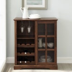 Hartwick Sliding Glass Door Bar with Wine Storage | 인테리어
