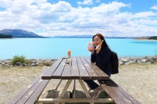 .⠀신혼여행 추억하기💫마운트쿡 연어저희 부부도 먹어보았습니다.⠀#newzealand #campingcar in 2020 | Outdoor tables... 