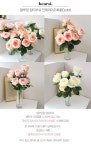 가을에 알맞는 인테리어 분위기 연출! 블루밍 장미부쉬 인테리어조화꽃(3color) #인테리어 #조화 | 인테리어, 조화