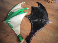 Make Me: Realistic Costume Bat or Demon Wings Tutorial Pt. 2 - Shaping the Wings and Fiberglassing Them | 피규어