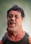 Just one more caricature... I was inspired after watching Rambo IV. Painted all in Photoshop. Took about 20 hours, from sketch to... 