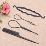 헤어 트위스트 스타일링 클립 스틱 롤빵 메이커 브레이드 도구 빗 헤어 액세서리 1 대/4 개 | Hair accessories, Hair comb... 