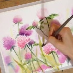 aquarelle #painting #drawing #art #artist #artwork #painting #illustration #watercolor… | 꽃그림, 수채화 꽃, 봄 꽃