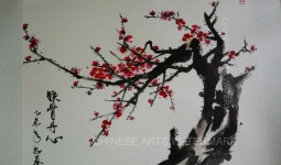 and humble character in chinese culture, ink on rice paper. For sale. Currently in Sydney, Australia. | 그림, 한국화, 감나무