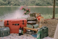 이번 캠핑은 지극히 개언니 감성 ㅎㅎㅎ  미니멀 추구하는데 맥시멀이 되어버림😭🤔 . . . @corgi_ung.a.ri 가 추천해준... 