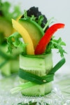 #presentation #cucumber #plating #salad #bitesCucumber Salad Bites | 음식, 파티 음식, 핑거푸드