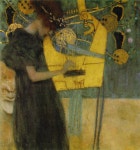 1895 Gustav Klimt (Austrian; 1862-1918) - Music(이미지 포함) | 칠하기, 인물화, 아트 프린트