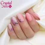 crystalnails #crystalnailshungary #winternails #nailsart #nailoftheday #nailstagram #nails #whitenails #nailporn #nai… | 네일아트