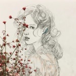 멈춰있던 시간이 흐르기 시작했다. 다시 봄이 왔다. #pencilballad | Portrait drawing, Drawings, Art