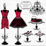 Red dresses - Personal Or Small Commercial Use (P014) | 소녀, 스케치