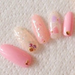 에그네일(egg Nail salon) | 夏/ハンド/リボン/ロング/ピンク - nail salon Embellirのネイルデザイン[No.963841]｜ネイルブック | 네일아트