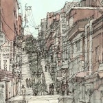 #해방촌 #108하늘계단 #seoul #urban #urbansketch #pendrawing #street #streetsketch #sketch #city #drawing #architecture... 