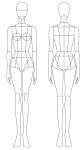Textiles fashion design body template | 패션 일러스트 템플릿, 패션 디자인 스케치, 패션