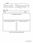 FREE MY BOOK REPORT PRINTABLE (Instant Download) | Book report templates, Book report, Book review template