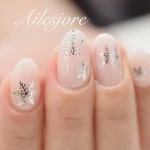 에일린네일(Alleen Nail) | 雪の結晶ネイル 2月くらいまでは出来ますよ 本厚木ネイルサロン Ailesjoreエルジョワ #ルクジェルインストラクター...
