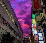 일본 전역에 펼쳐진 보라빛 하늘 - 인스티즈(instiz) 인티포털 | 하늘, 일본, 사진