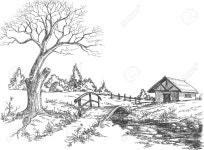 Image result for picket fence logo vector | 나무 그리는 법, 스케치, 그림