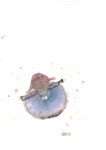 수묵일러스트 (illustration) -감성,행복 | 감성