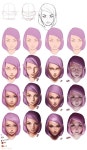 빛,그림자에 있는 김소희님의 핀 | 피부색, 그림 그리는 방법, 머리카락 그리는 법