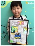 Kinder (초등) 수업 - 화분이 있는 정물 (펜 드로잉과 부분채색) [시흥시 정왕동 배곧 크리아트 미술학원] | 어린이 그림 그리기, 3학년 미술... 