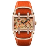 DELANEAU Atame Collection (23 models) Atame Cerisier ATAD001. A RG CER11 - Rectangular case 33.00 x 23.00mm red Gold Diamond set.... 