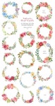 Pin by 이정화 on tree idea for painting | Watercolor flower wreath, Wreath drawing, Floral watercolor