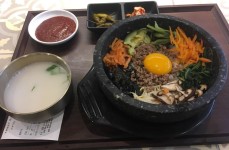 돌솥 비빔밥 at the 수지 EMART food court near my aunties house surprisingly delicious   From here | Aesthetic food